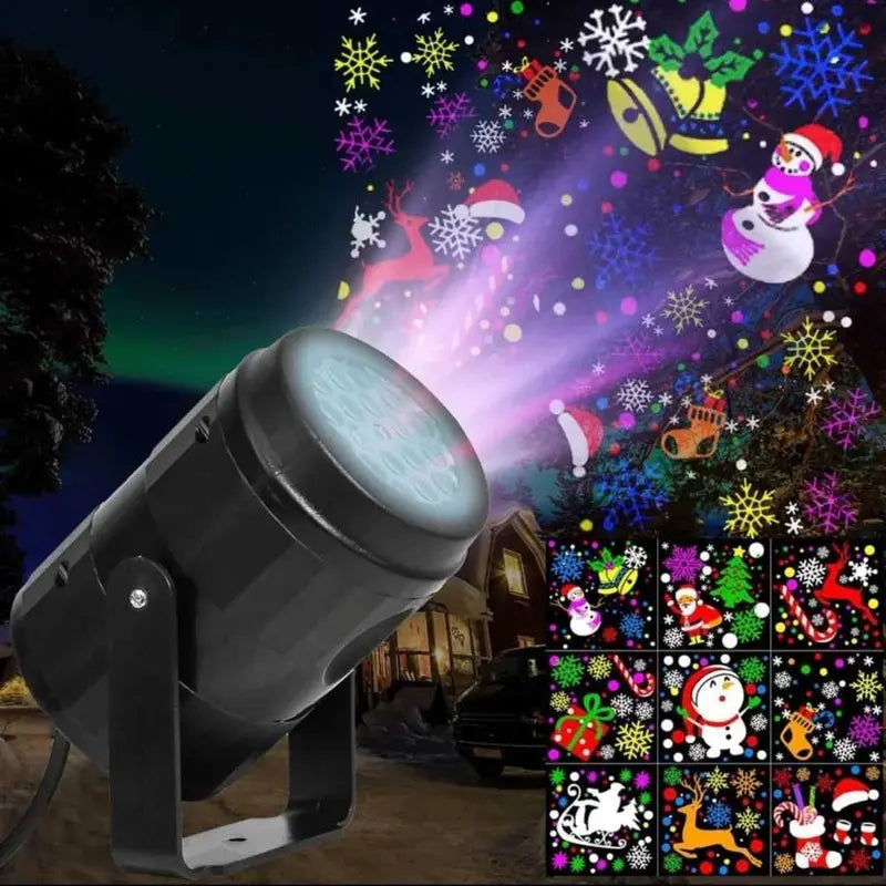 Projetor Luz Natal LED Bivolt RGB Dinâmica Transparente Projeção Para Natal | Compre 1 e Leve 2